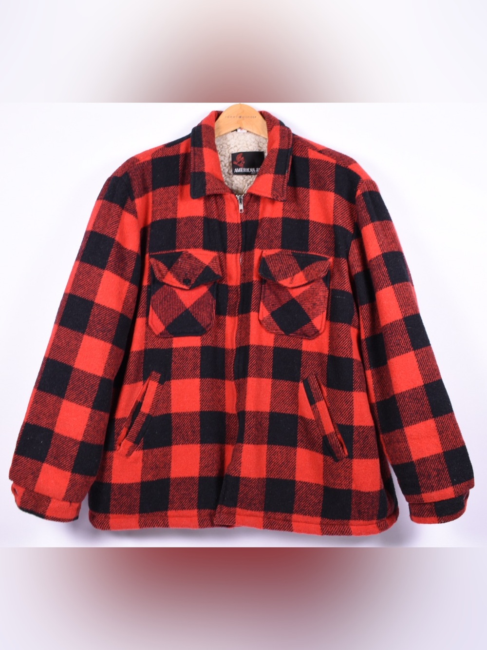 American Jac Buffalo Plaid Sherpa Jacket 2X